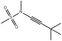 Methanesulfonamide, N-(3,3-dimethyl-1-butyn-1-yl)-N-methyl- Struktur