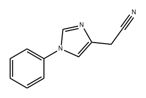 1H-Imidazole-4-acetonitrile, 1-phenyl- Struktur