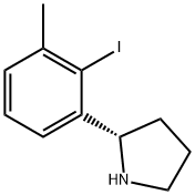 2-(2-iodo-3-methylphenyl)pyrrolidine Struktur