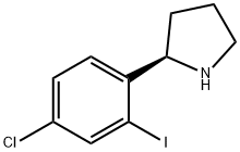 (2R)-2-(4-chloro-2-iodophenyl)pyrrolidine Struktur