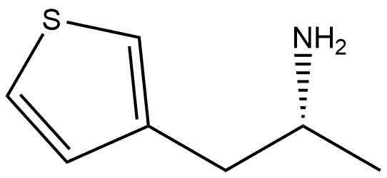 3-Thiopheneethanamine, α-methyl-, (αR)- Struktur