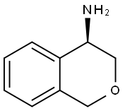 1H-2-Benzopyran-4-amine, 3,4-dihydro-, (4R)- Struktur