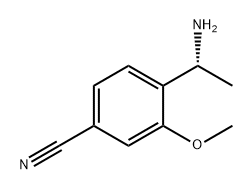 Benzonitrile, 4-[(1R)-1-aminoethyl]-3-methoxy- Struktur