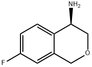 1H-2-Benzopyran-4-amine, 7-fluoro-3,4-dihydro-, (4R)- Struktur