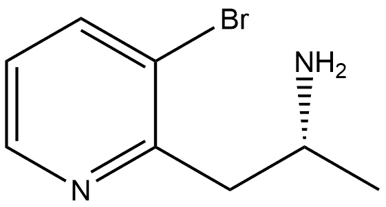 2-Pyridineethanamine, 3-bromo-a-methyl-, (aR)- Struktur