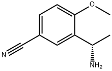 Benzonitrile, 3-[(1S)-1-aminoethyl]-4-methoxy- Struktur