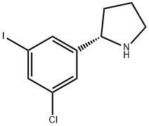 （S）-2-(3-chloro-5-iodophenyl)pyrrolidine Struktur