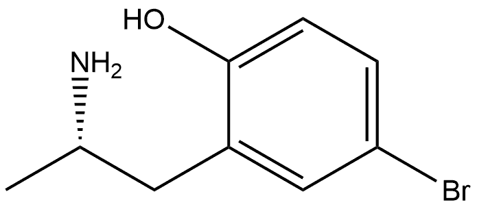 2-[(2S)-2-Aminopropyl]-4-bromophenol Struktur