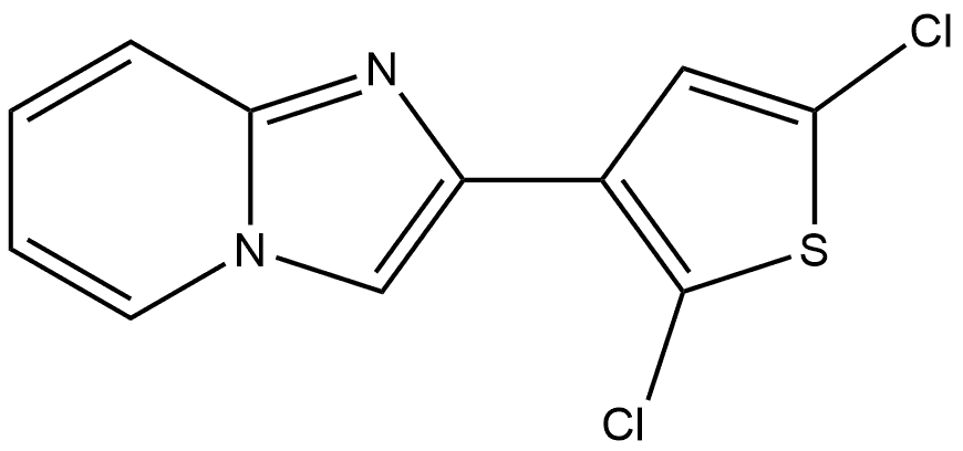 2-(2,5-dichlorothiophen-3-yl)imidazo[1,2-a]pyridine Struktur