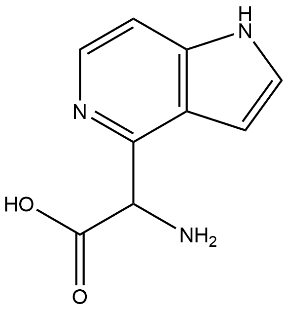 1H-Pyrrolo[3,2-c]pyridine-4-acetic acid, α-aMino- Struktur