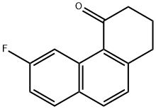 4(1H)-Phenanthrenone, 6-fluoro-2,3-dihydro- Struktur