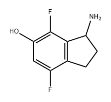 3-amino-4,7-difluoro-2,3-dihydro-1H-inden-5-ol Struktur