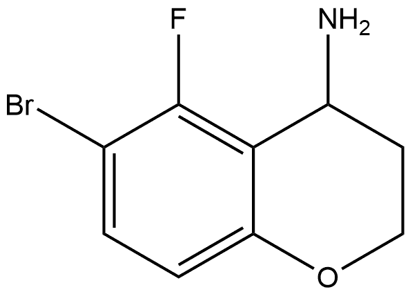 6-bromo-5-fluorochroman-4-amine Struktur