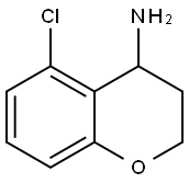 2H-1-Benzopyran-4-amine, 5-chloro-3,4-dihydro- Struktur