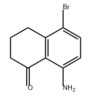 1(2H)-Naphthalenone, 8-amino-5-bromo-3,4-dihydro- Struktur