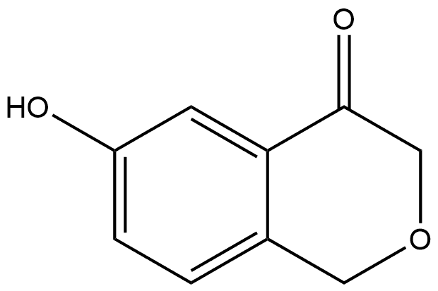 6-Hydroxy-1H-2-benzopyran-4(3H)-one Struktur