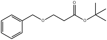 Propanoic acid, 3-(phenylmethoxy)-, 1,1-dimethylethyl ester Struktur