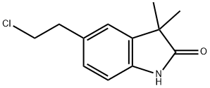 2H-Indol-2-one, 5-(2-chloroethyl)-1,3-dihydro-3,3-dimethyl- Struktur