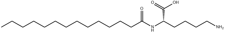 Lysine, N2-(1-oxotetradecyl)- Struktur