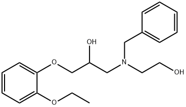 2-Propanol, 1-(2-ethoxyphenoxy)-3-[(2-hydroxyethyl)(phenylmethyl)amino]- Struktur