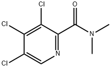 3,4,5-Trichloro-N,N-dimethyl-2-pyridinecarboxamide Struktur