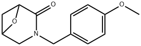 6-Oxa-3-azabicyclo[3.1.1]heptan-2-one, 3-[(4-methoxyphenyl)methyl]- Struktur