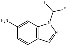 1H-Indazol-6-amine, 1-(difluoromethyl)- Struktur