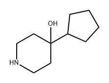 4-Piperidinol, 4-cyclopentyl- Struktur