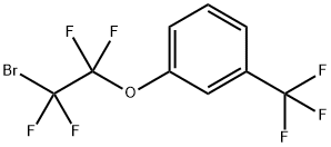 Benzene, 1-(2-bromo-1,1,2,2-tetrafluoroethoxy)-3-(trifluoromethyl)- Struktur