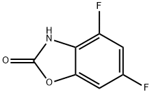 2(3H)-Benzoxazolone, 4,6-difluoro- Struktur