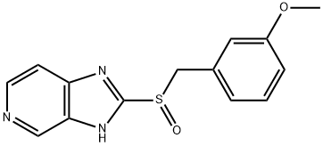 3H-Imidazo[4,5-c]pyridine, 2-[[(3-methoxyphenyl)methyl]sulfinyl]- Struktur