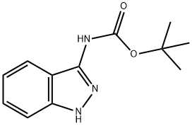 Carbamic acid, N-1H-indazol-3-yl-, 1,1-dimethylethyl ester Struktur