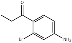 1-Propanone, 1-(4-amino-2-bromophenyl)- Struktur