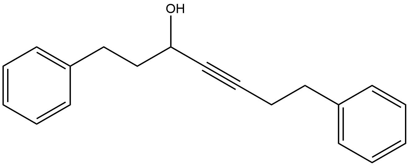 Benzenepropanol, α-(4-phenyl-1-butyn-1-yl)- Struktur