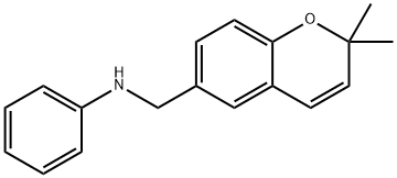 2H-1-Benzopyran-6-methanamine, 2,2-dimethyl-N-phenyl- Struktur