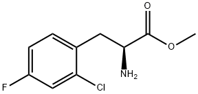 Phenylalanine, 2-chloro-4-fluoro-, methyl ester Struktur