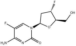 2',3'-Dideoxy-3',5-difluorocytidine Struktur