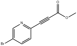 2-Propynoic acid, 3-(5-bromo-2-pyridinyl)-, methyl ester Struktur