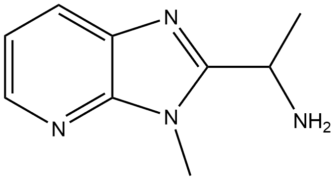 1-{3-methyl-3H-imidazo[4,5-b]pyridin-2-yl}ethan-1-amine Struktur