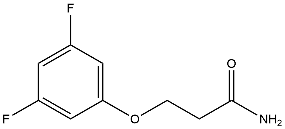 3-(3,5-Difluorophenoxy)propanamide Struktur