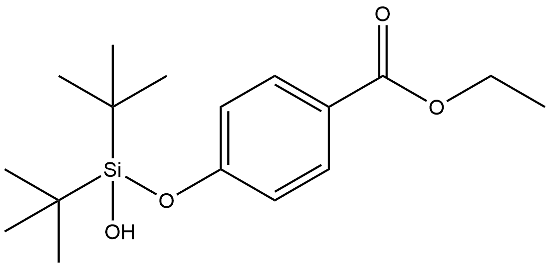 Benzoic acid, 4-[[bis(1,1-dimethylethyl)hydroxysilyl]oxy]-, ethyl ester