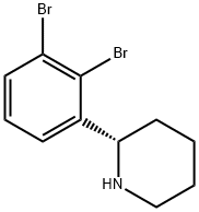 2-(2,3-dibromophenyl)piperidine Struktur