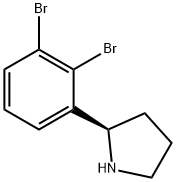 2-(2,3-dibromophenyl)pyrrolidine Struktur