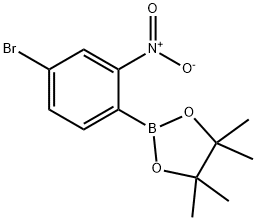 1,3,2-Dioxaborolane, 2-(4-bromo-2-nitrophenyl)-4,4,5,5-tetramethyl- Struktur