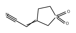 Acetonitrile, 2-(dihydro-1,1-dioxido-3(2H)-thienylidene)- Struktur