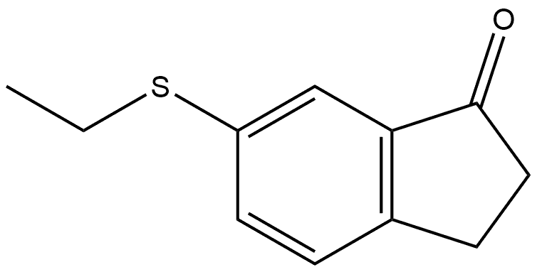 6-(ethylthio)-2,3-dihydro-1H-inden-1-one Struktur