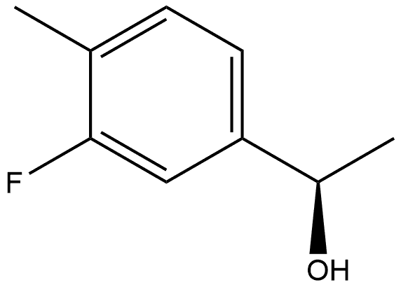 (R)-1-(3-fluoro-4-methylphenyl)ethanol Struktur