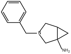 3-Azabicyclo[3.1.0]hexan-1-amine, 3-(phenylmethyl)- Struktur