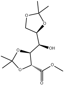 2,3:5,6-Di-O-isopropylidene-D-gluconic acid methyl ester Struktur