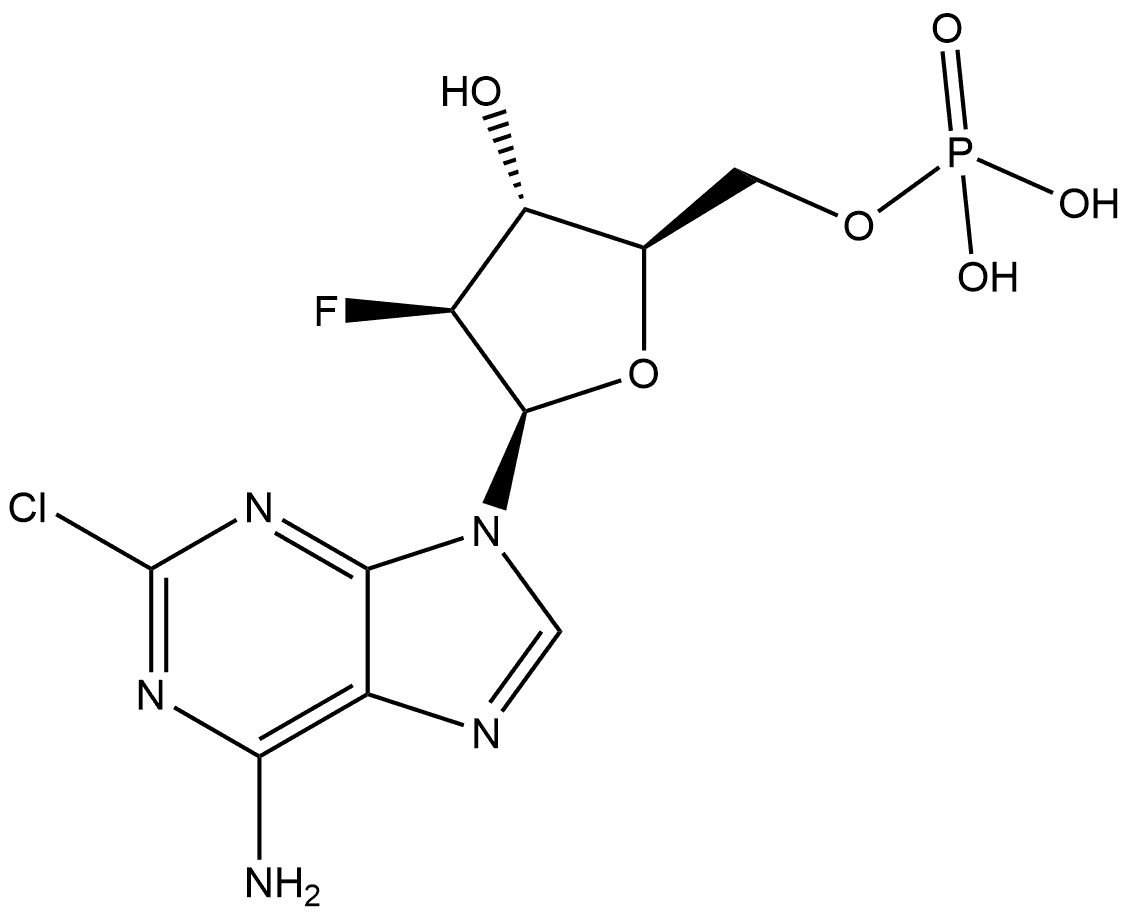 Clofarabine-5'-monophosphate Struktur